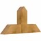 Ekena Millwork Portland Rough Sawn Timber Gable Bracket, Western Red Cedar, 36"W x 18"H x 4"D x 6"F, 12/12 Pitch GBW036X18X0406POR00RWR - alternate 5